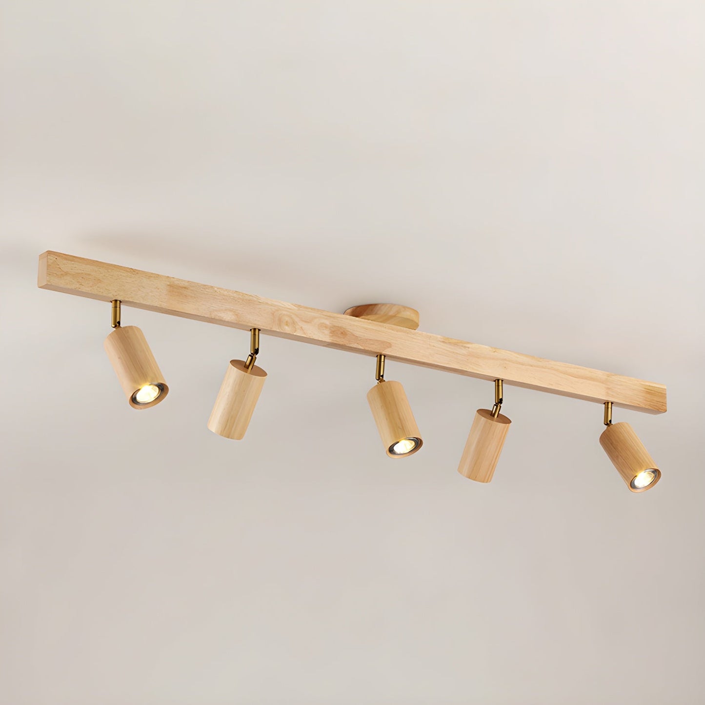 Natural Wood Beam Ceiling-mounted light Spotlight Light