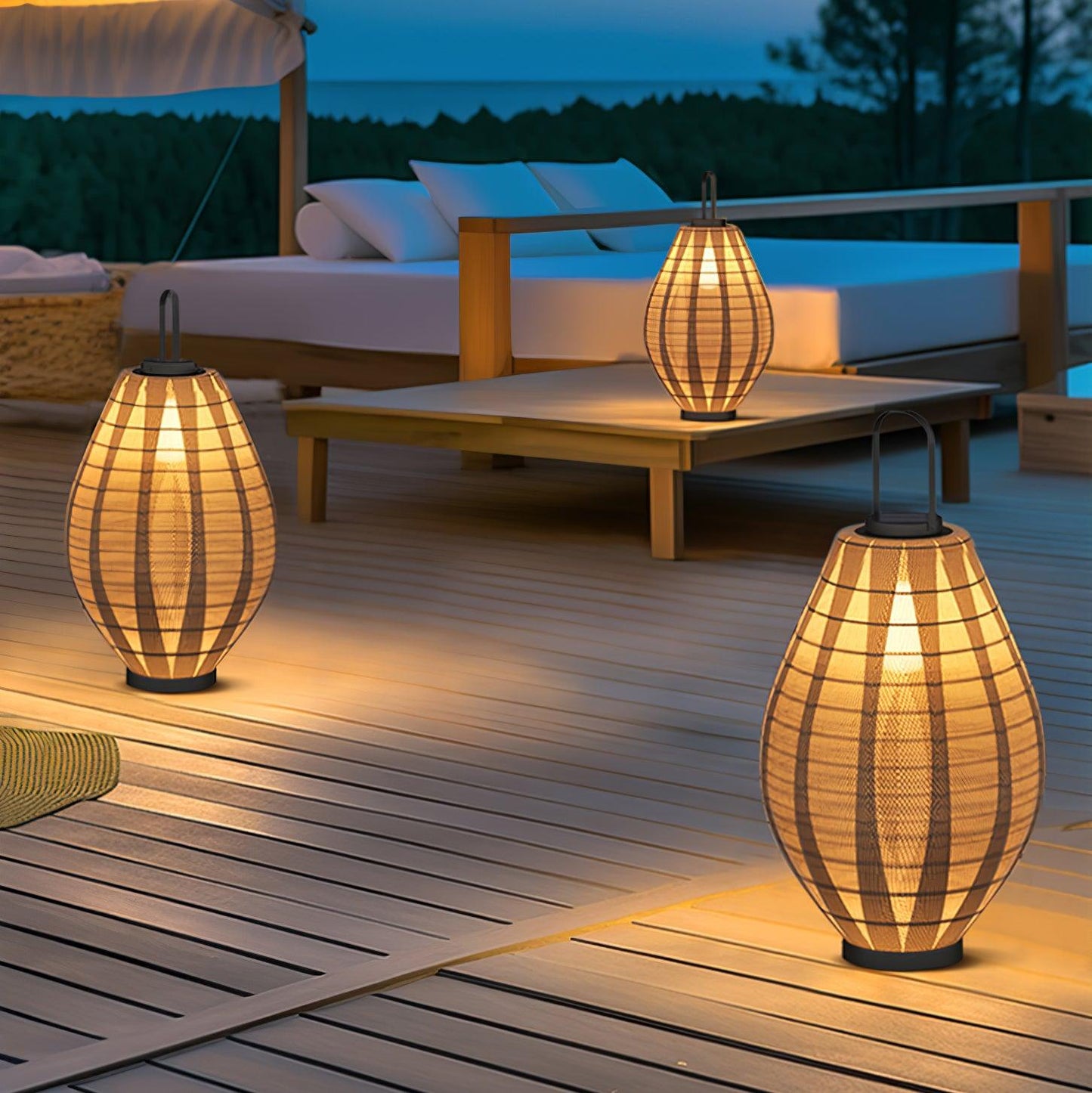 Oasis Mesh Beacon Floodlight Outdoor Lamp
