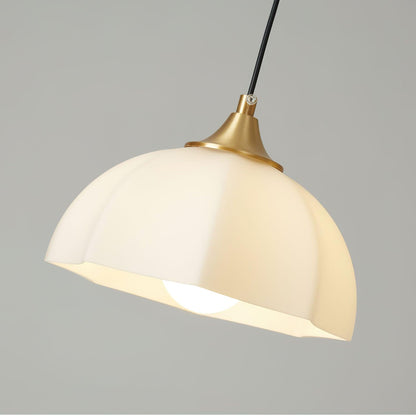 Octagonal Glass Bowl Electrolier Chandelier