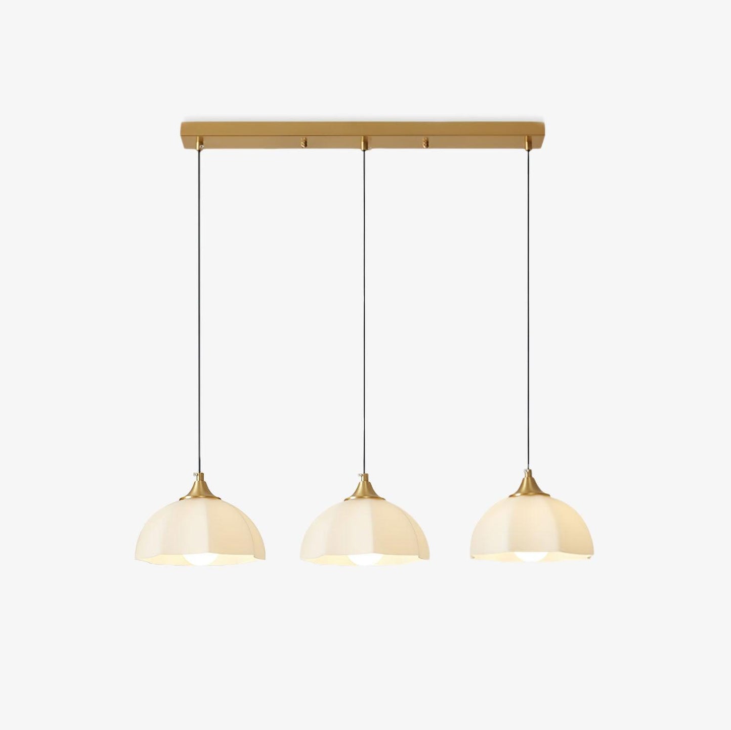 Octagonal Glass Bowl Electrolier Chandelier