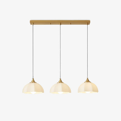 Octagonal Glass Bowl Electrolier Chandelier