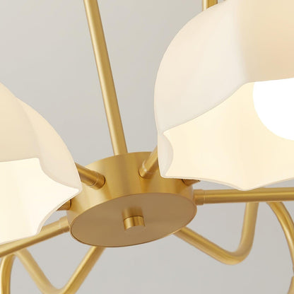 Octagonal Glass Bowl Electrolier Chandelier