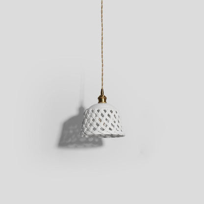 Openwork Ceramic Hanging light Pendant Lamp
