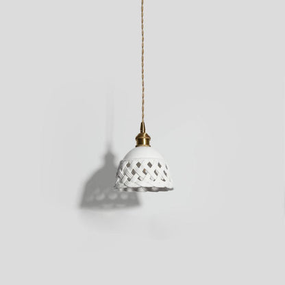 Openwork Ceramic Hanging light Pendant Lamp