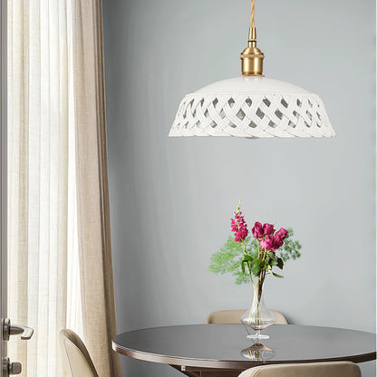 Openwork Ceramic Hanging light Pendant Lamp