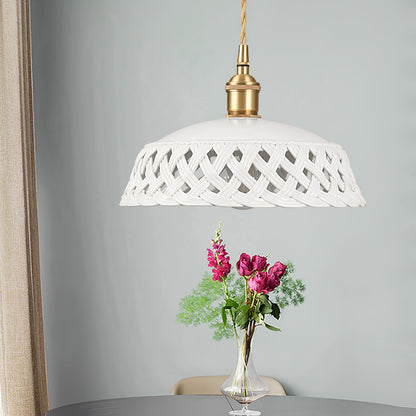 Openwork Ceramic Hanging light Pendant Lamp
