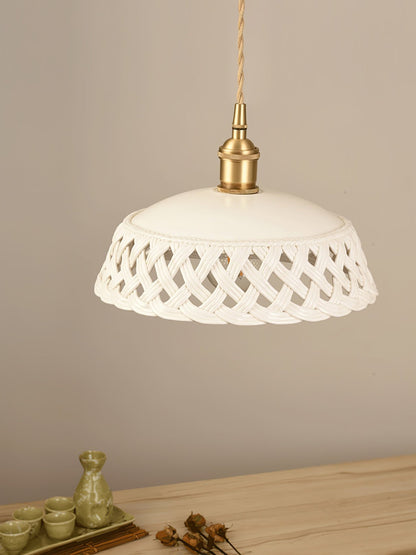 Openwork Ceramic Hanging light Pendant Lamp