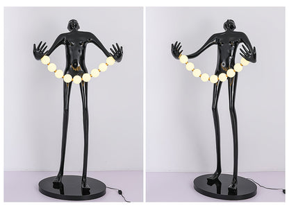 Orb Juggler Sculpture Uplight Lamp Floor Lamp
