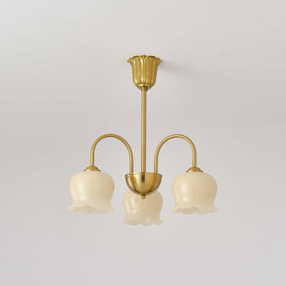 Orchids Brass Pendant light Chandelier