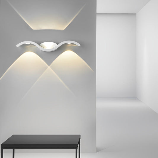 Outdoor Seagull Creative Wavy Wall Mounted Up Down LED Lighting