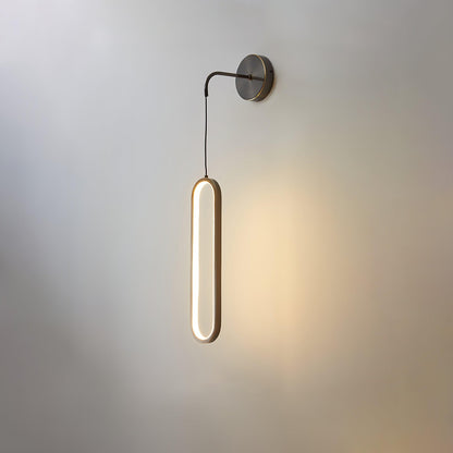Oval LED Brass Wall light Wall Lamp