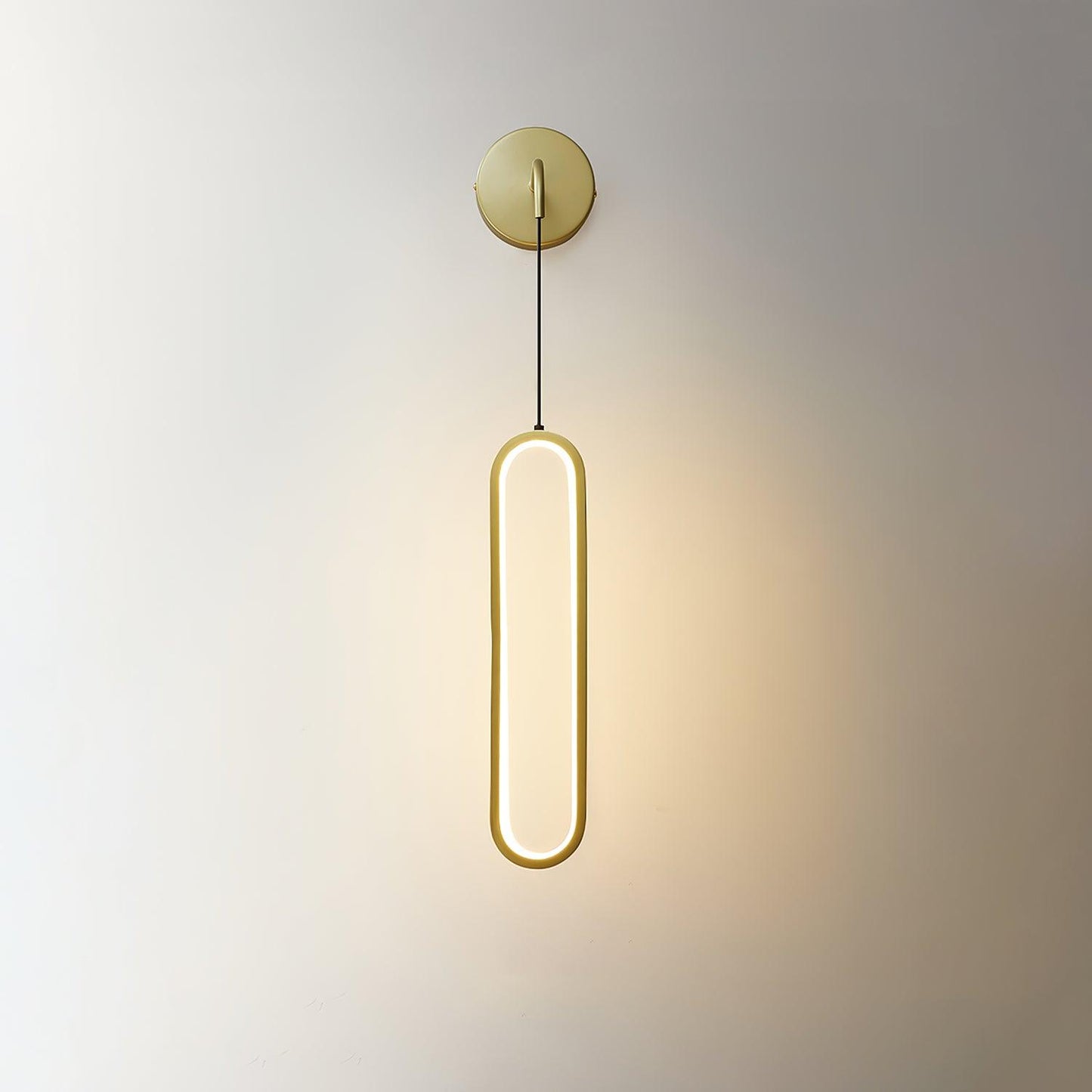 Oval LED Brass Wall light Wall Lamp