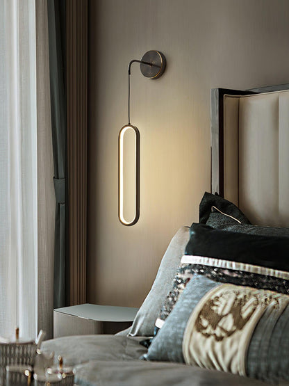 Oval LED Brass Wall light Wall Lamp