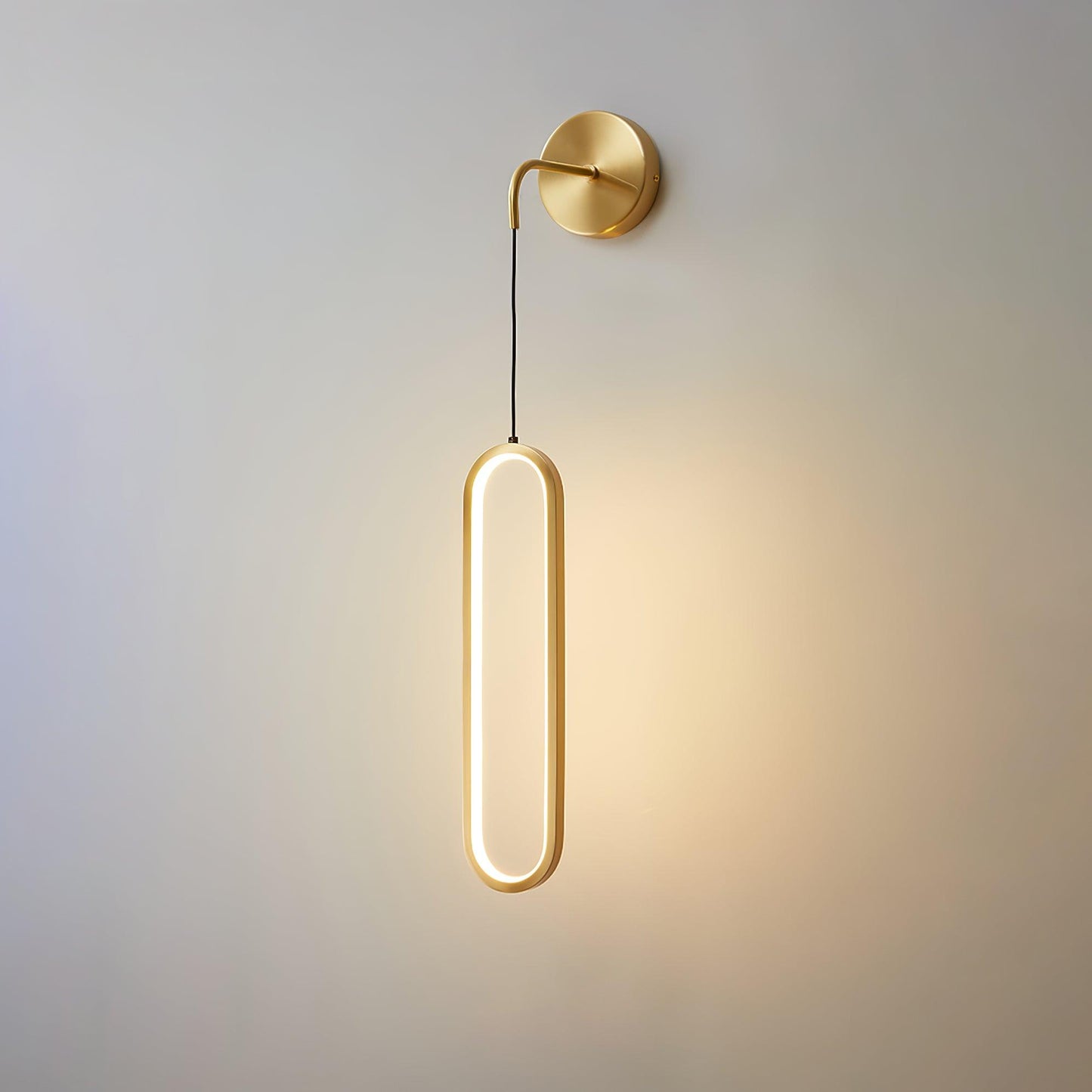 Oval LED Brass Wall light Wall Lamp