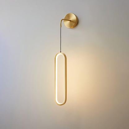 Oval LED Brass Wall light Wall Lamp
