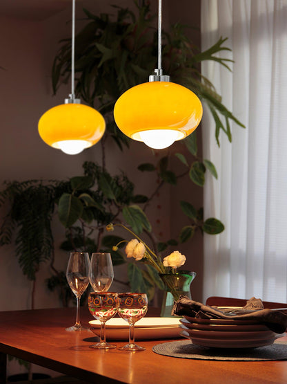 Oval Persimmon Drop light Pendant Light