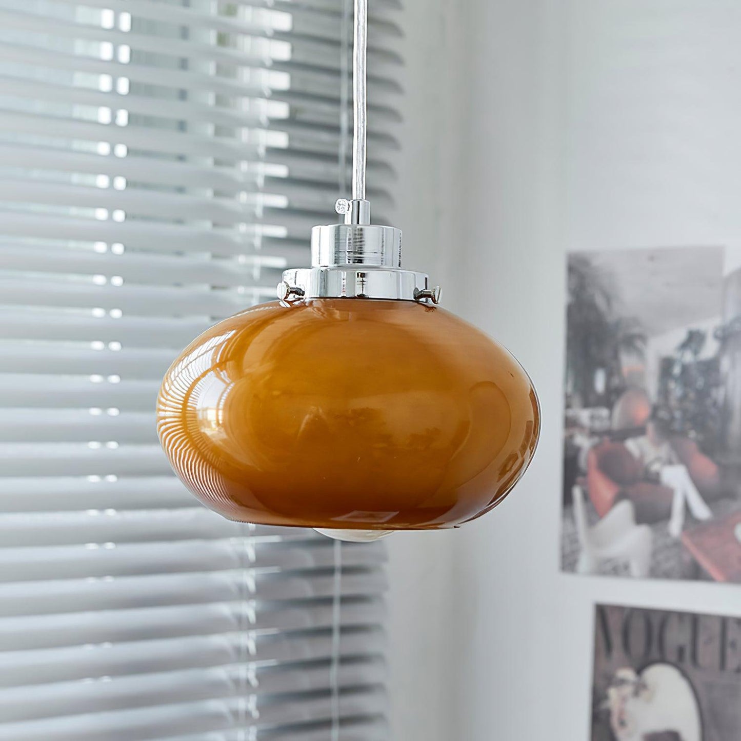 Oval Persimmon Drop light Pendant Light