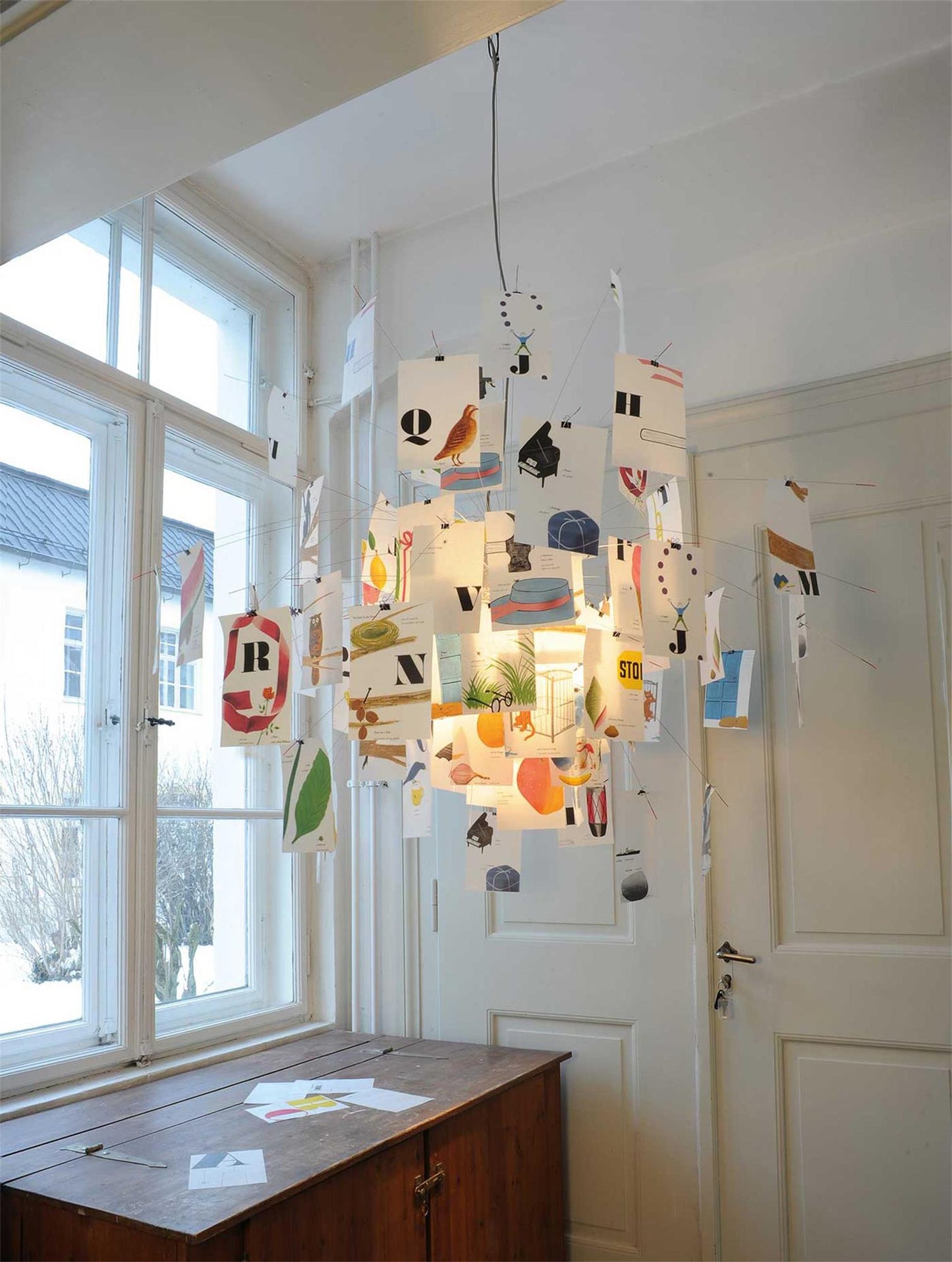 Paper Electrolier Chandelier