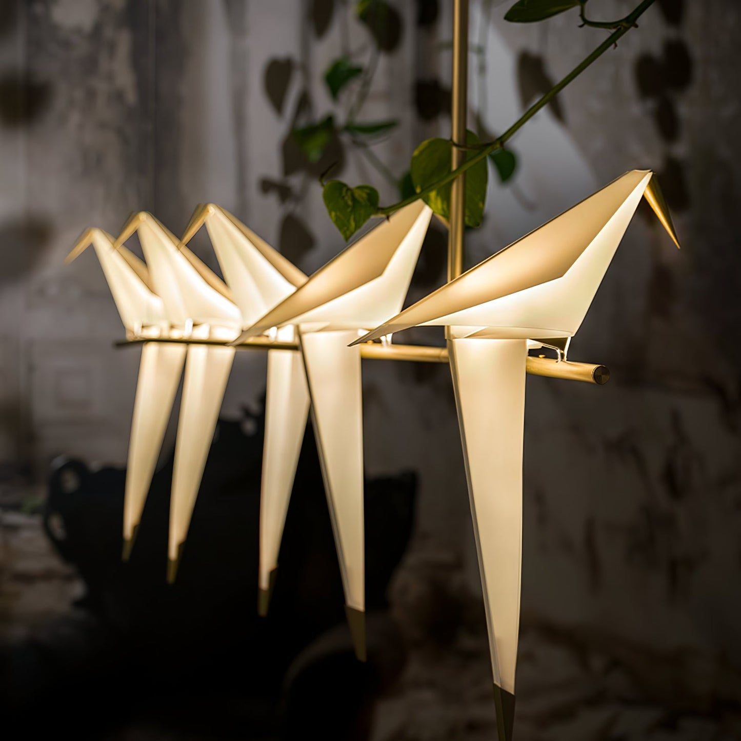 Paper Crane Bird LED Pendant light Chandelier