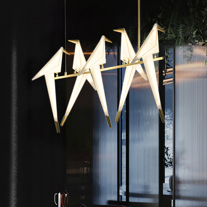 Paper Crane Bird LED Pendant light Chandelier