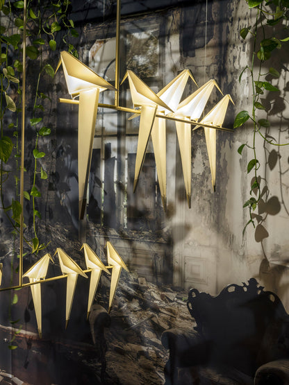 Paper Crane Bird LED Pendant light Chandelier
