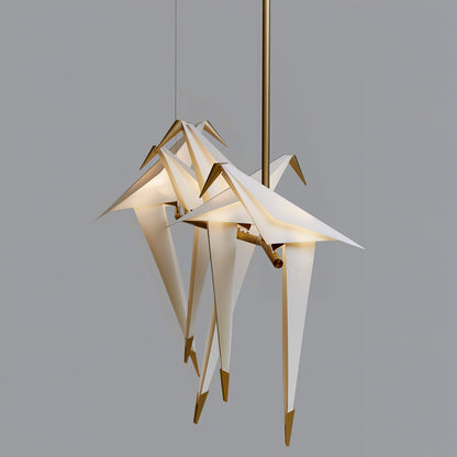 Paper Crane Bird LED Pendant light Chandelier