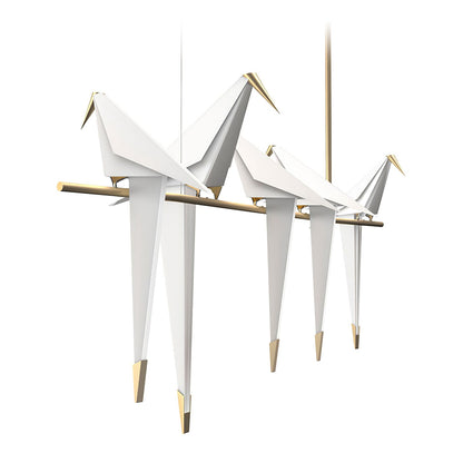 Paper Crane Bird LED Pendant light Chandelier