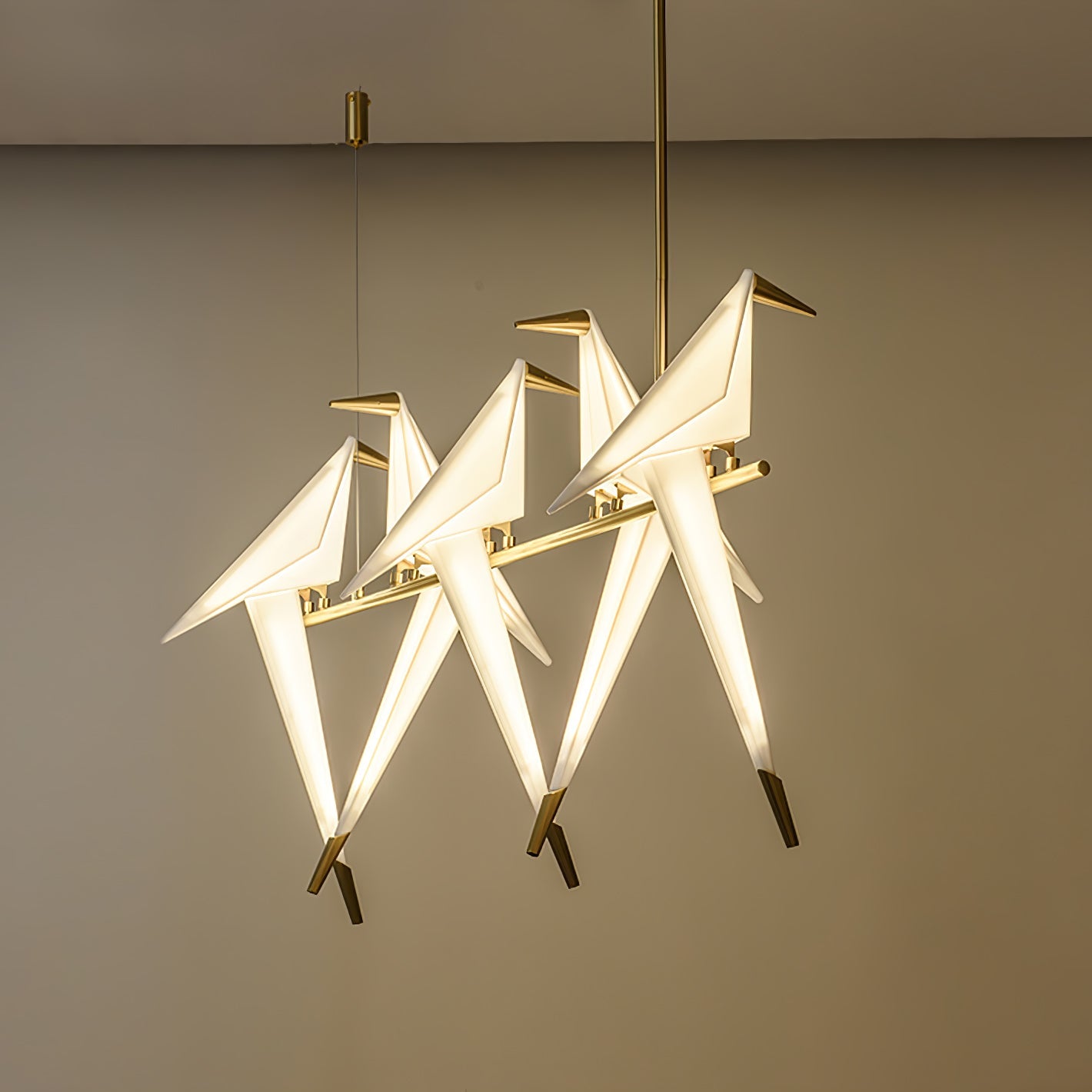 Paper Crane Bird LED Pendant light Chandelier