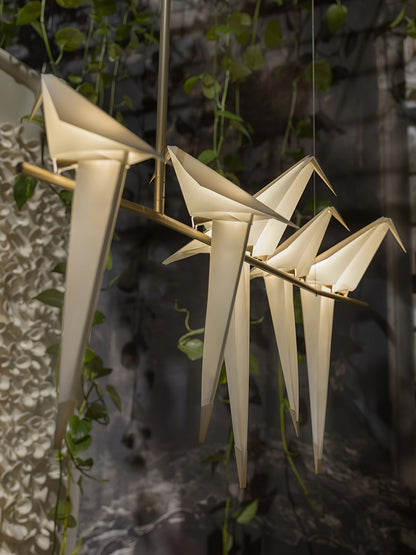 Paper Crane Bird LED Pendant light Chandelier