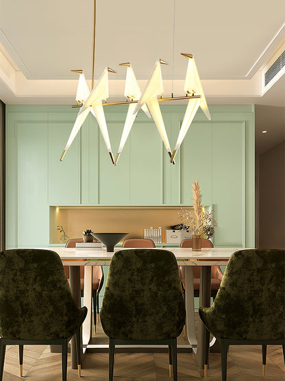 Paper Crane Bird LED Pendant light Chandelier