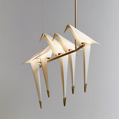 Paper Crane Bird LED Pendant light Chandelier
