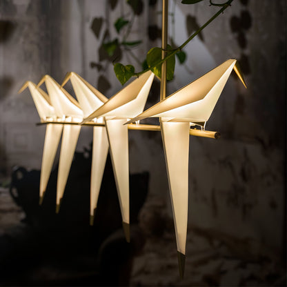 Paper Crane Bird LED Pendant light Chandelier