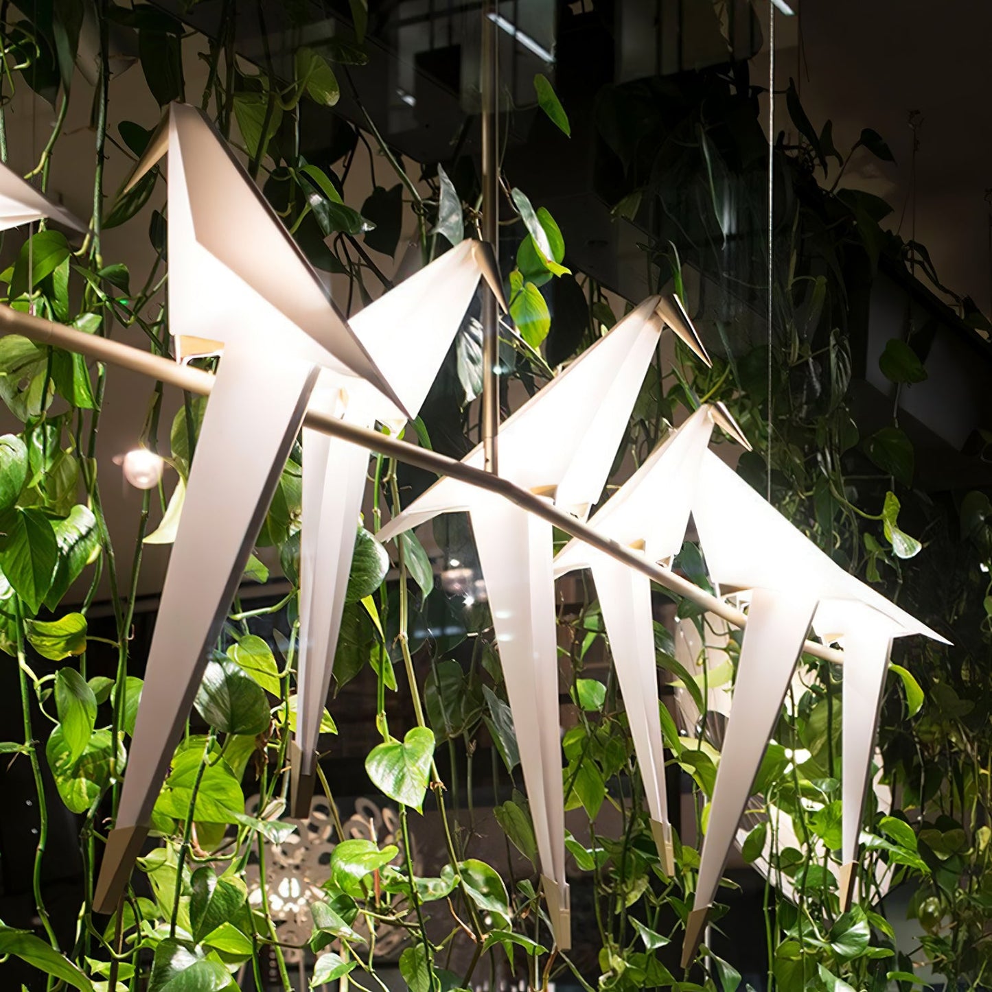 Paper Crane Bird LED Pendant light Chandelier