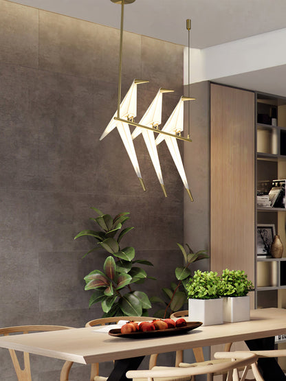 Paper Crane Bird LED Pendant light Chandelier