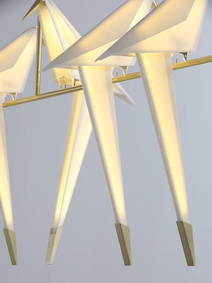 Paper Crane Bird LED Pendant light Chandelier