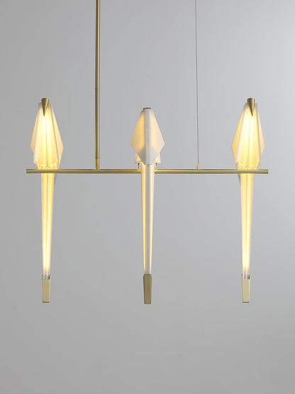 Paper Crane Bird LED Pendant light Chandelier