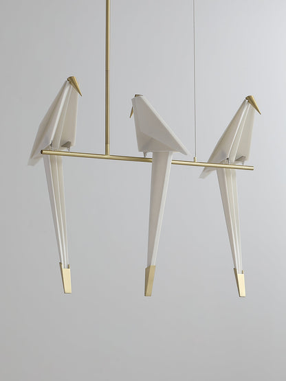Paper Crane Bird LED Pendant light Chandelier