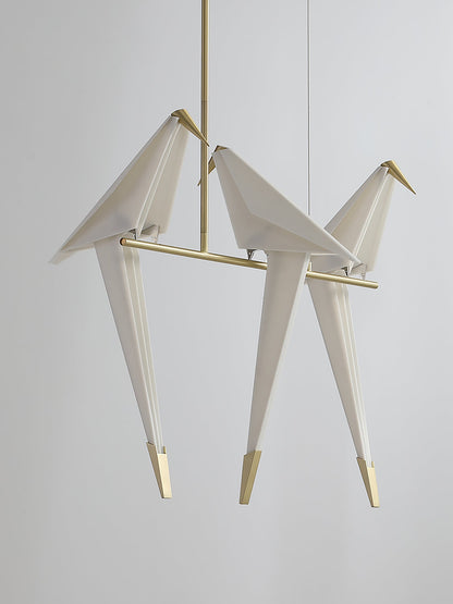Paper Crane Bird LED Pendant light Chandelier