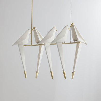 Paper Crane Bird LED Pendant light Chandelier