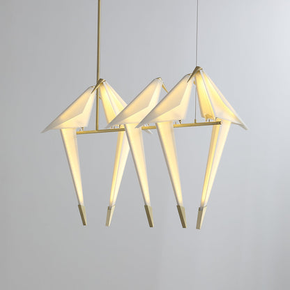 Paper Crane Bird LED Pendant light Chandelier