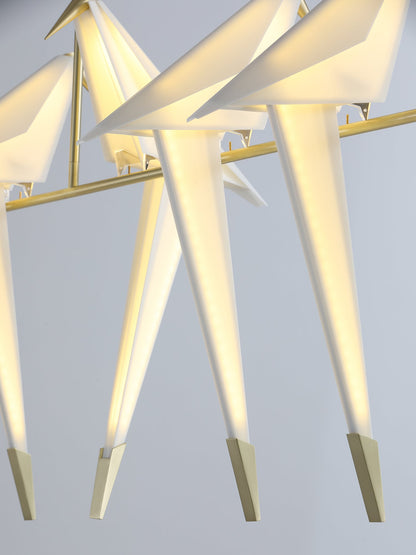 Paper Crane Bird LED Pendant light Chandelier