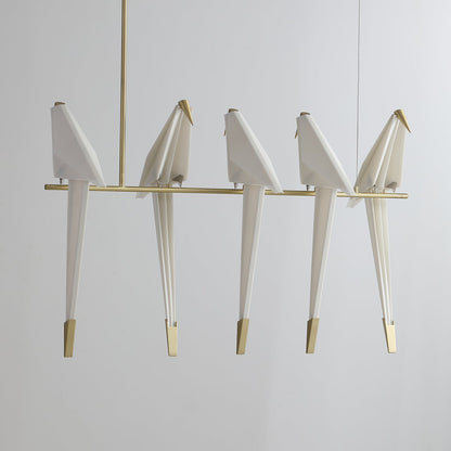 Paper Crane Bird LED Pendant light Chandelier