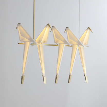 Paper Crane Bird LED Pendant light Chandelier