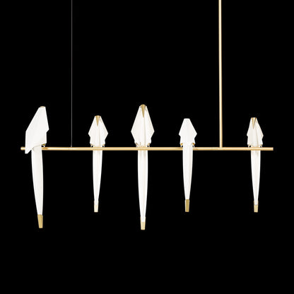Paper Crane Bird LED Pendant light Chandelier