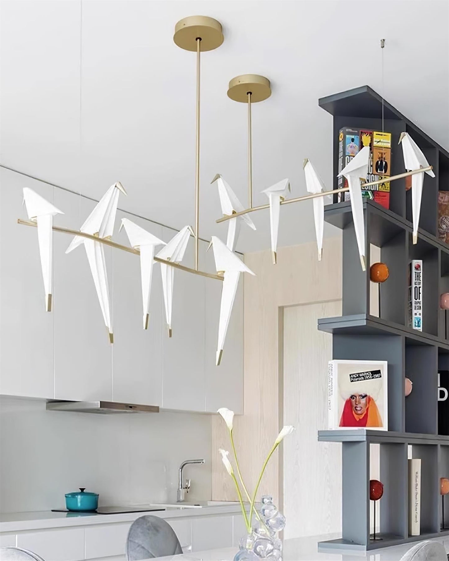Paper Crane Bird LED Pendant light Chandelier
