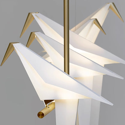 Paper Crane Bird LED Pendant light Chandelier