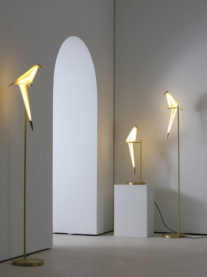 Paper Crane Bird Torchiere Lamp Floor Lamp