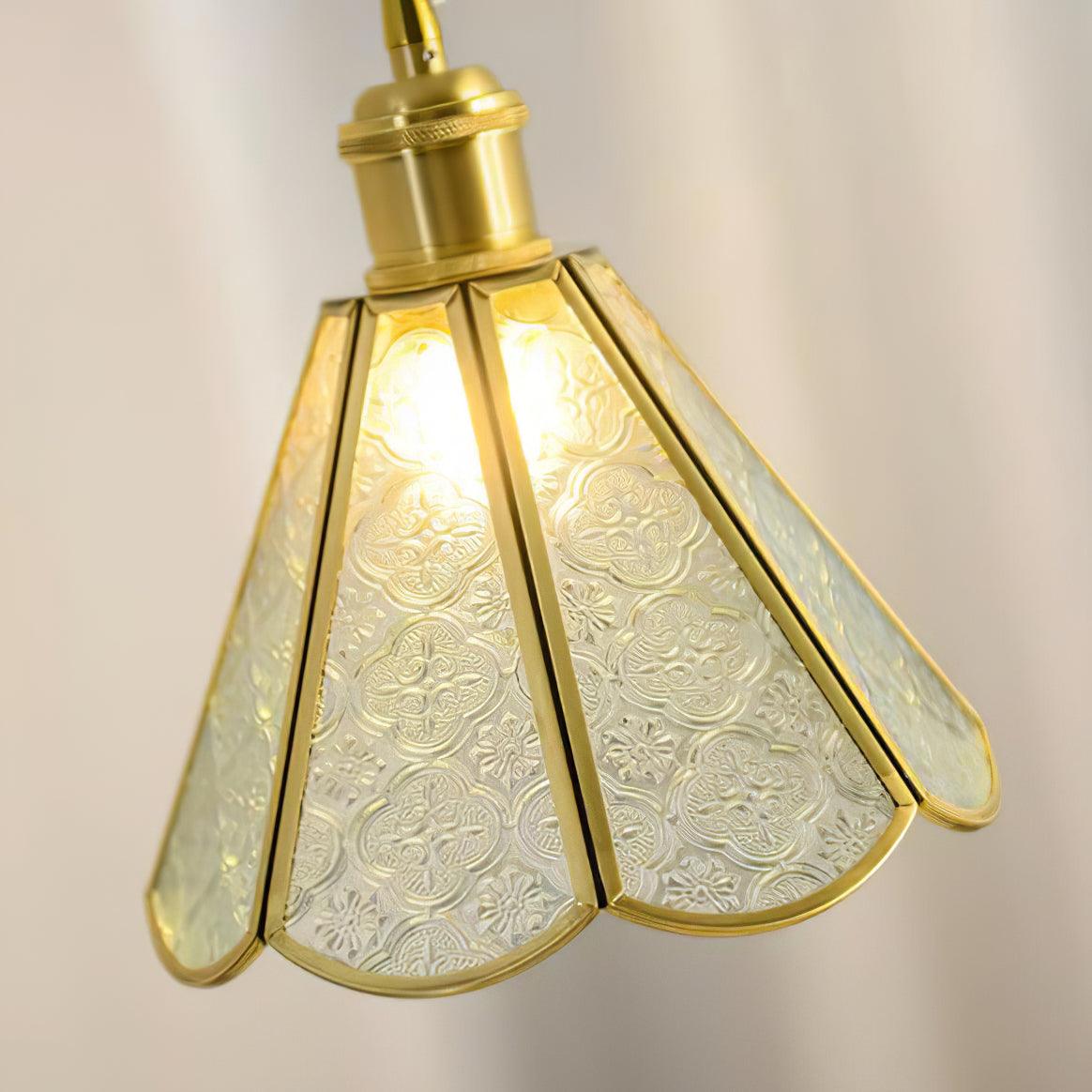 Patterned Glass Houselight Pendant Lamp