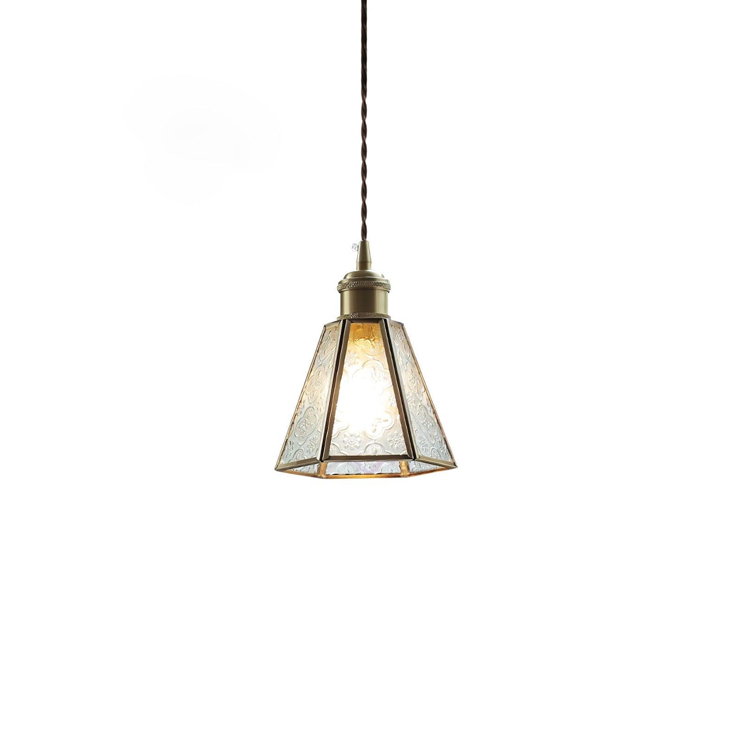 Patterned Glass Houselight Pendant Lamp