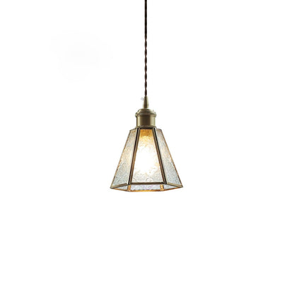 Patterned Glass Houselight Pendant Lamp